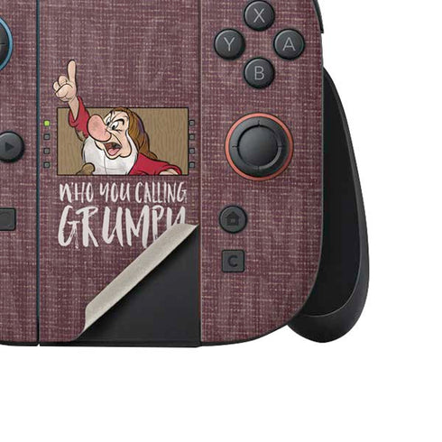 Disney Snow White Grumpy Nintendo Switch 2 (2025) Joy-Con Controller Skin