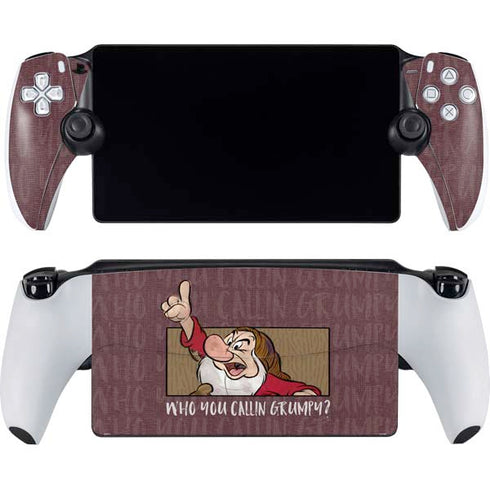 Disney Snow White Grumpy PlayStation Portal Remote Player Skin