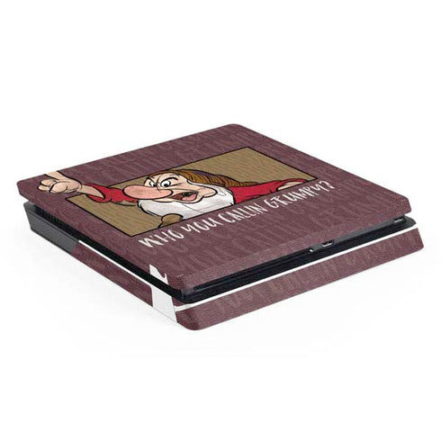 Disney Snow White Grumpy PlayStation PS4 Skins