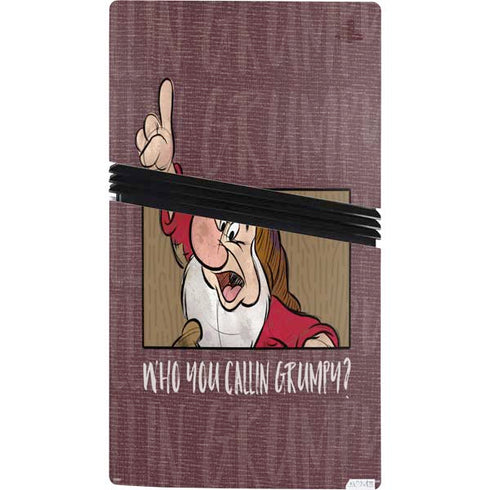 Disney Snow White Grumpy PS5 Pro Console Skin