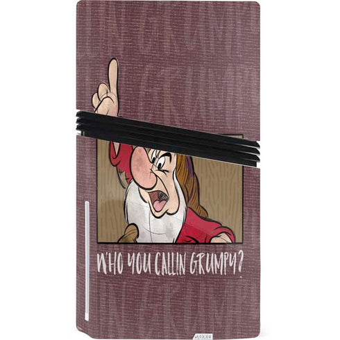 Disney Snow White Grumpy PS5 Pro Disk Bundle Skin
