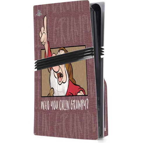 Disney Snow White Grumpy PlayStation PS5 Skins
