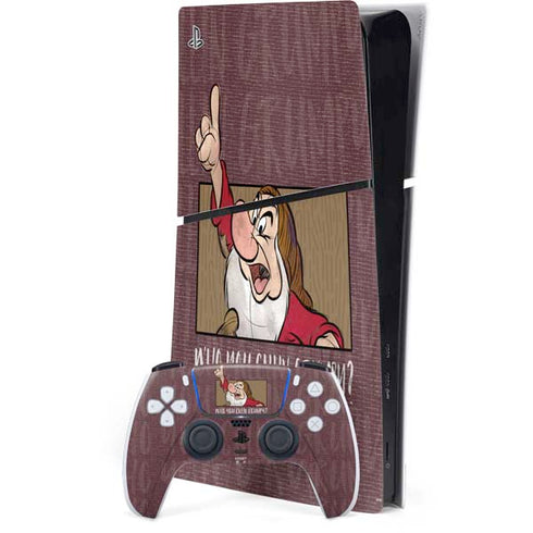 Disney Snow White Grumpy PlayStation PS5 Skins
