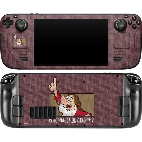 Disney Snow White Grumpy Steam Deck Handheld Gaming Computer OLED Skin
