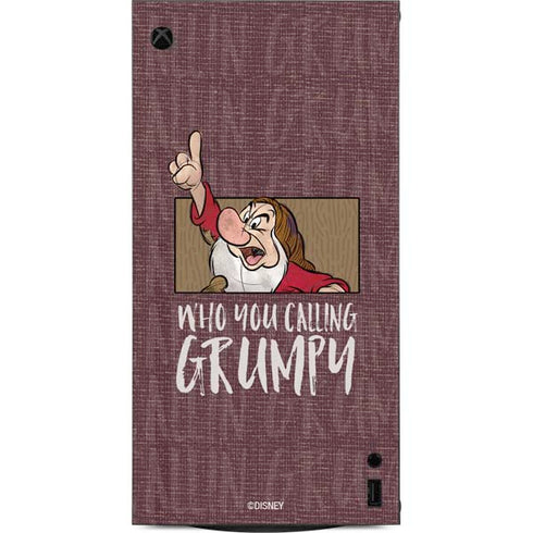 Disney Snow White Grumpy XBox Series X Digital Edition Console Skin