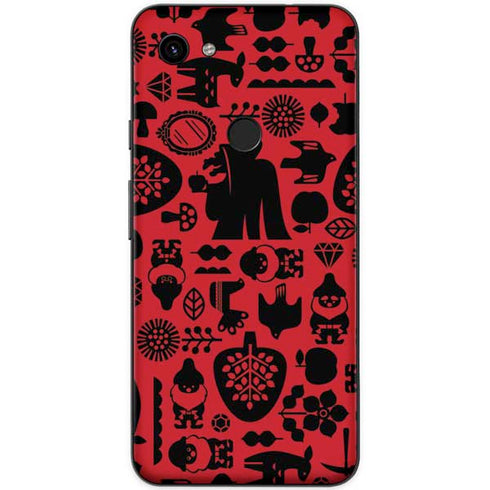 Disney Snow White Icon Pattern Google Pixel 3a XL Skin