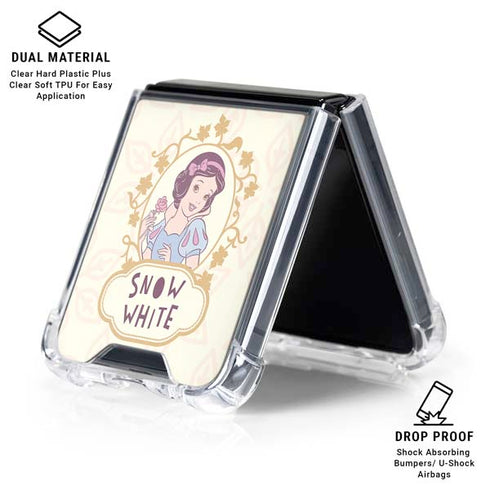 Disney Snow White Classic Art Galaxy Z Flip6 Clear Case
