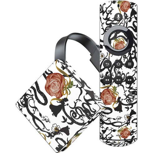 Disney Snow White Roses and Character Silhouette Amazon Fire TV Skin