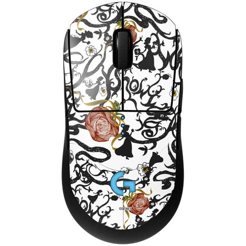 Disney Snow White Roses and Character Silhouette G Pro Wireless Gaming Mouse Skin
