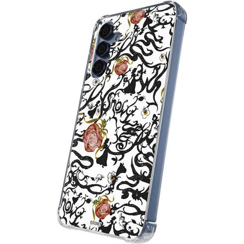 Disney Snow White Roses and Character Silhouette Galaxy A35 5G Clear Case