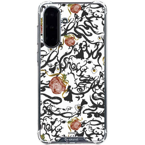 Disney Snow White Roses and Character Silhouette Galaxy A36 5G Clear Case