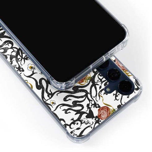 Disney Snow White Roses and Character Silhouette Galaxy A55 5G Clear Case