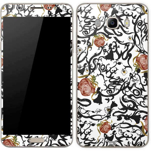 Disney Snow White Roses and Character Silhouette Galaxy J7 Skin