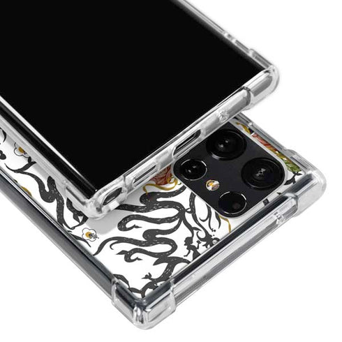 Disney Snow White Roses and Character Silhouette Galaxy S23 Ultra Clear Case