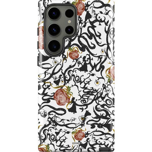 Disney Snow White Roses and Character Silhouette Galaxy S23 Ultra Pro Case