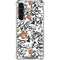 Disney Snow White Roses and Character Silhouette Galaxy S24 FE Clear Case