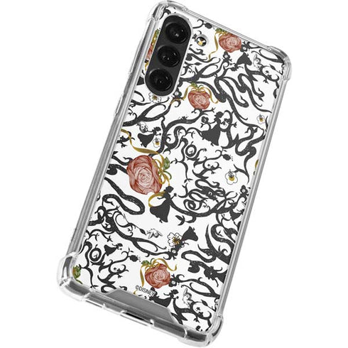Disney Snow White Roses and Character Silhouette Galaxy S24 FE Clear Case