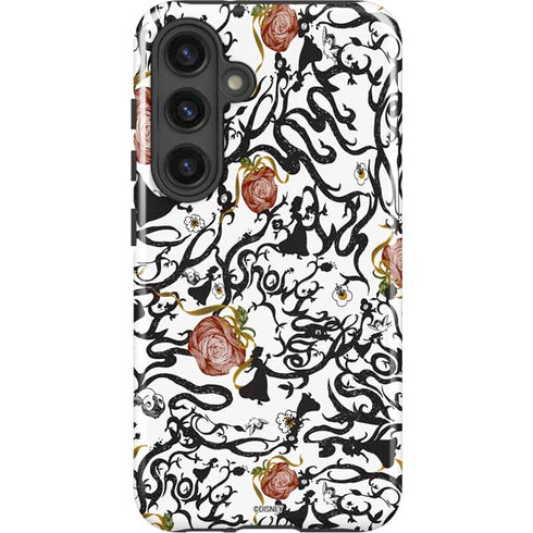 Disney Snow White Roses and Character Silhouette Galaxy S25 Impact Case