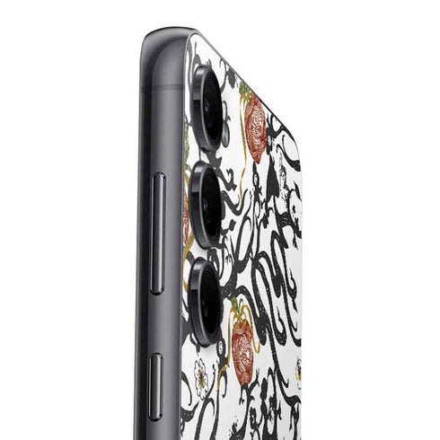 Disney Snow White Roses and Character Silhouette Galaxy S25 Plus Skin