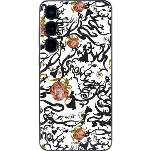 Disney Snow White Roses and Character Silhouette Galaxy S24 Skin