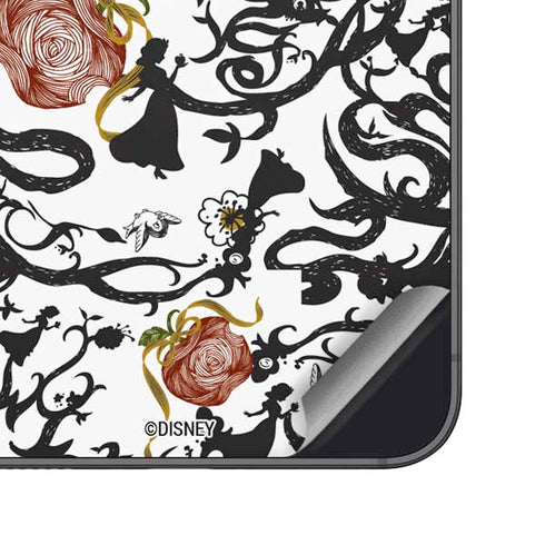 Disney Snow White Roses and Character Silhouette Galaxy S24 Skin