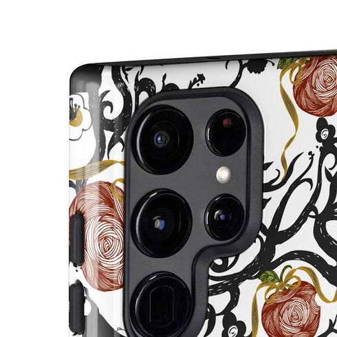 Disney Snow White Roses and Character Silhouette Galaxy S25 Ultra Impact Case