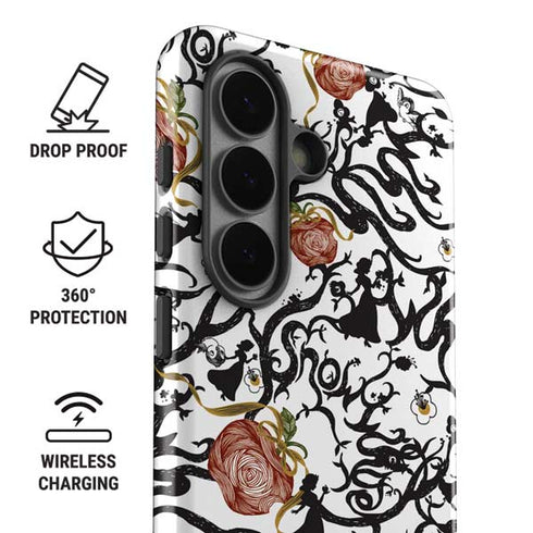 Disney Snow White Roses and Character Silhouette Galaxy S26 Impact Case