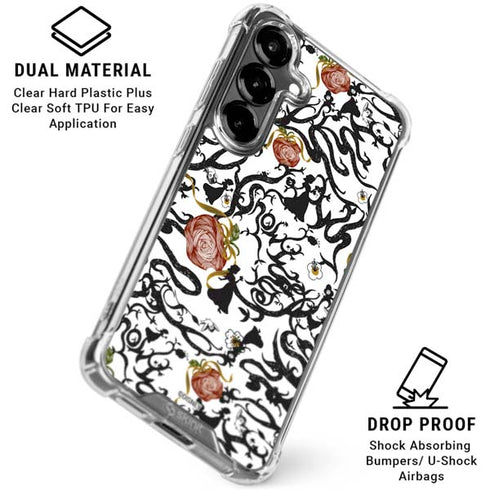 Disney Snow White Roses and Character Silhouette Galaxy S26 Plus Clear Case