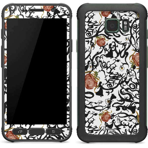 Disney Snow White Roses and Character Silhouette Galaxy S7 Active Skin