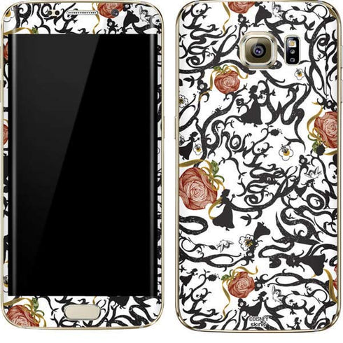 Disney Snow White Roses and Character Silhouette Galaxy S7 Edge Skin
