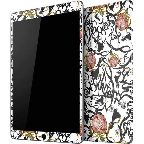 Disney Snow White Roses and Character Silhouette iPad Skins