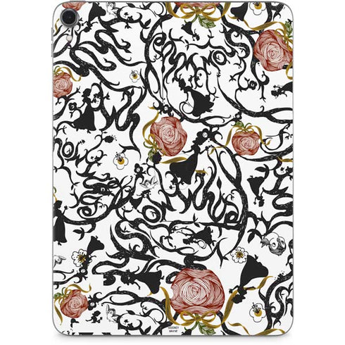Disney Snow White Roses and Character Silhouette Apple iPad Pro Skin