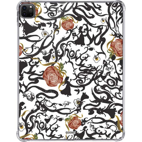 Disney Snow White Roses and Character Silhouette iPad Pro 11in (2024) Clear Case