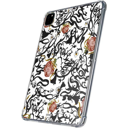 Disney Snow White Roses and Character Silhouette iPad Pro 11in (2024) Clear Case