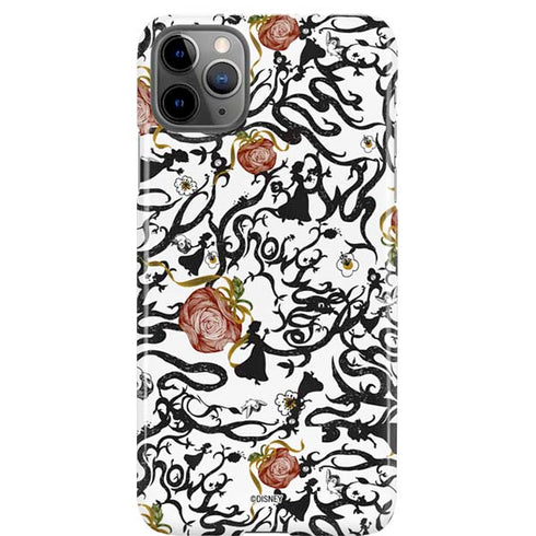 Disney Snow White Roses and Character Silhouette iPhone Cases