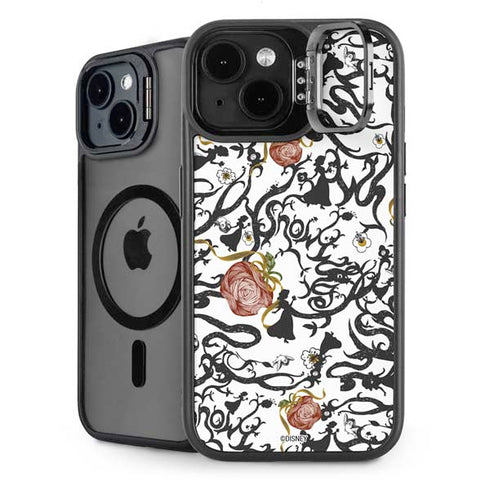Disney Snow White Roses and Character Silhouette iPhone 14 Kickstand Case
