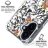 Disney Snow White Roses and Character Silhouette iPhone 16 Plus Clear Case