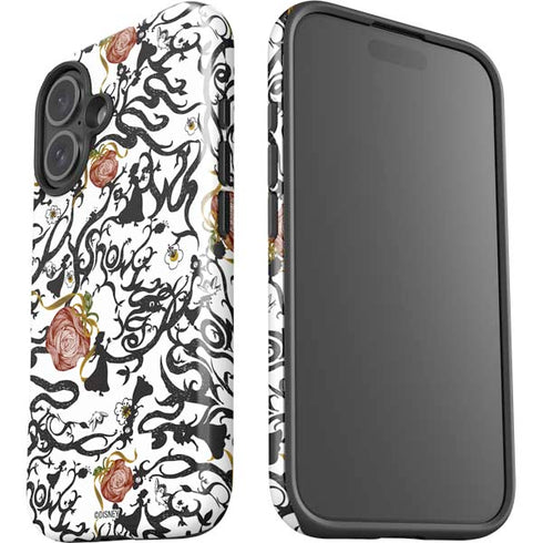 Disney Snow White Roses and Character Silhouette iPhone 16 Plus Impact Case