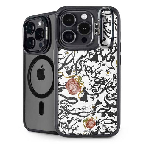 Disney Snow White Roses and Character Silhouette iPhone 16 Pro Kickstand Case