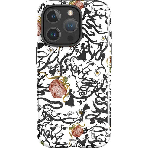 Disney Snow White Roses and Character Silhouette iPhone 16 Pro Max Impact Case