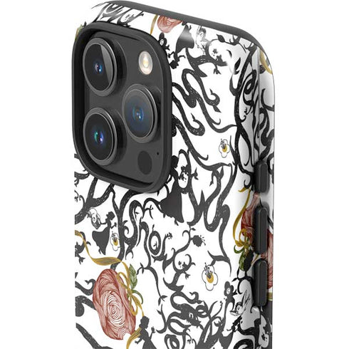 Disney Snow White Roses and Character Silhouette iPhone 16 Pro Max Impact Case