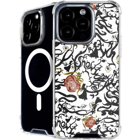 Disney Snow White Roses and Character Silhouette iPhone 16 Pro Max MagSafe Case