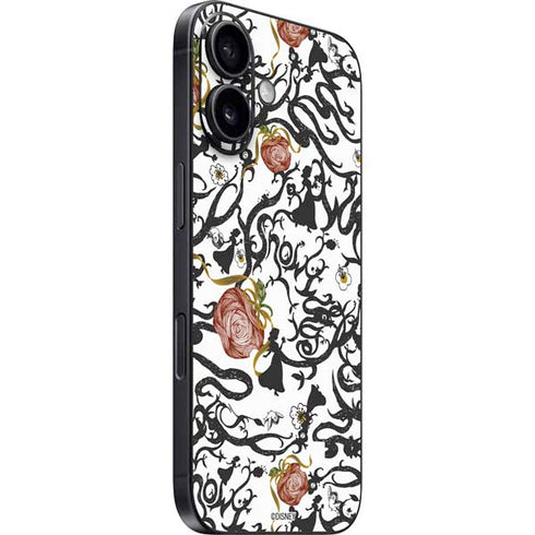 Disney Snow White Roses and Character Silhouette iPhone 16 Skin