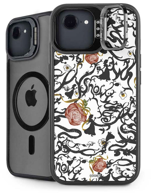 Disney Snow White Roses and Character Silhouette iPhone 16e Kickstand Case