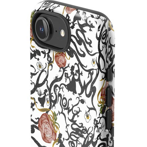 Disney Snow White Roses and Character Silhouette iPhone 16e Impact Case
