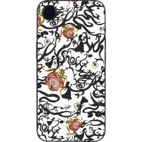 Disney Snow White Roses and Character Silhouette iPhone 16e Skin