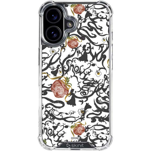 Disney Snow White Roses and Character Silhouette iPhone 17 Clear Case