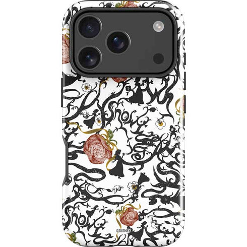 Disney Snow White Roses and Character Silhouette iPhone 18 Pro Impact Case