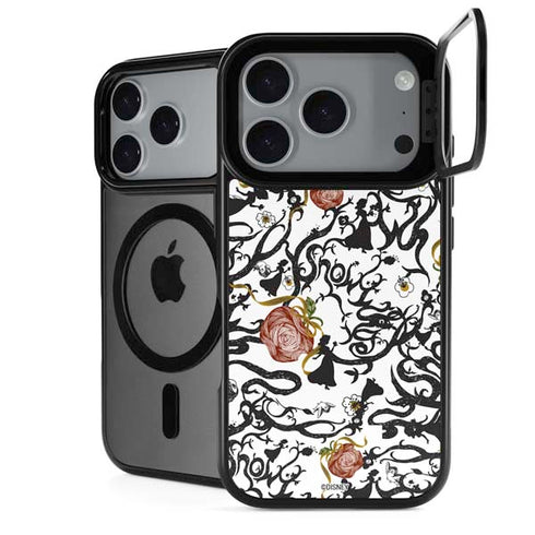 Disney Snow White Roses and Character Silhouette iPhone 18 Pro Kickstand Case