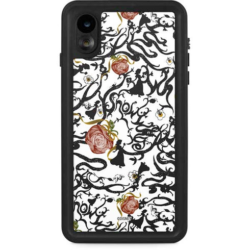 Disney Snow White Roses and Character Silhouette iPhone Cases